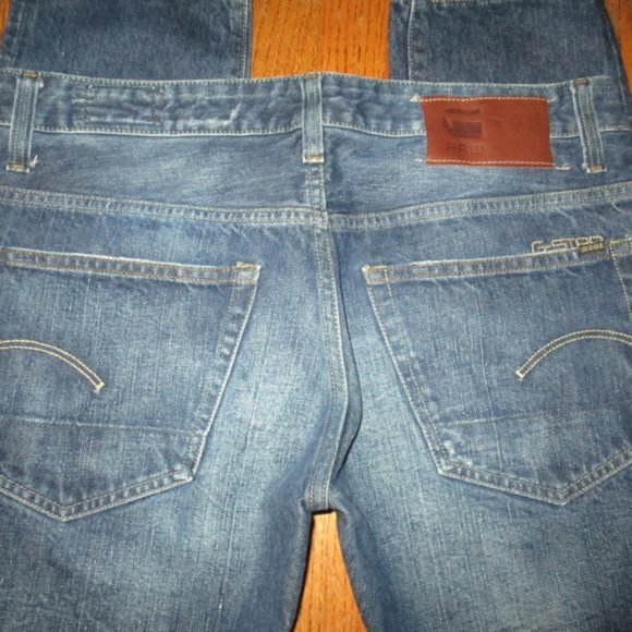 G-STAR RAW 3301 Selvedge Tapered Jeans Sz 34x31 - Picture 8 of 10